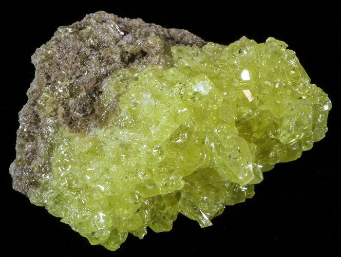 Sulfur Crystals on Matrix - Bolivia #51570